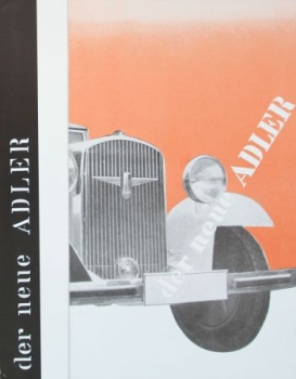 Adler Standard 8 Gropius 1931 "Der neue Adler" Automobilprospekt (8593)